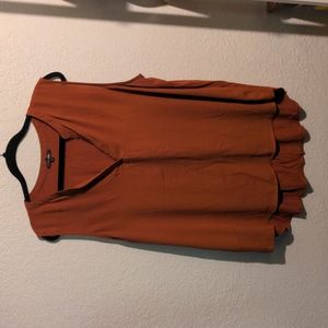 Rust Orange V-Neck Tank
